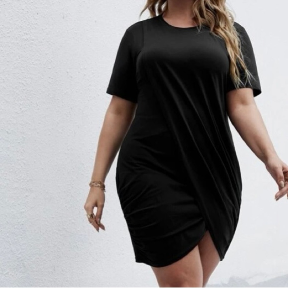 Front wrap dress